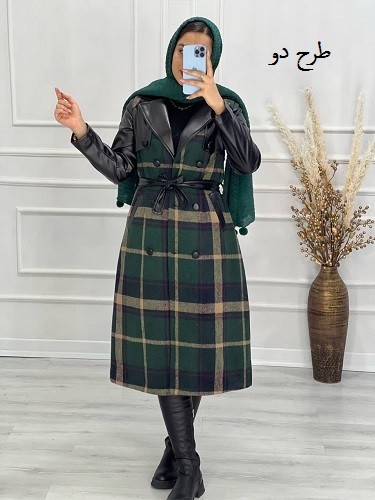 0478-پالتو ترکیبی نیلا