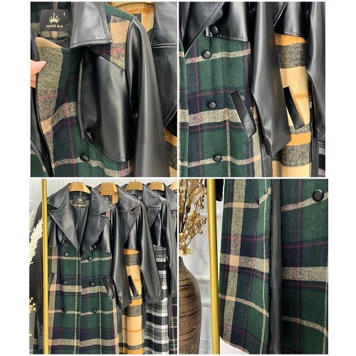 0478-پالتو ترکیبی نیلا