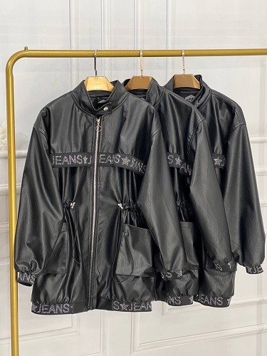 0481- کاپشن چرم آستردار ژیوا