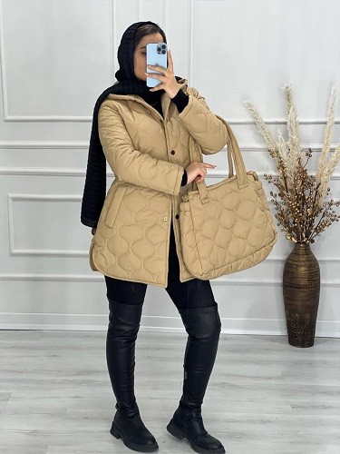 0497-ست کاپشن و کیف پرادا