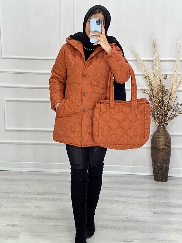 0497-ست کاپشن و کیف پرادا