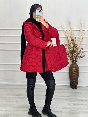 0497-ست کاپشن و کیف پرادا