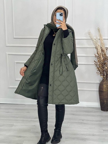 0514-کاپشن مزونی کیف‌دار کالیسا