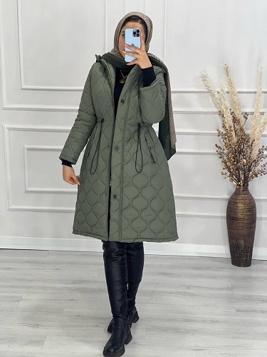 0514-کاپشن مزونی کیف‌دار کالیسا