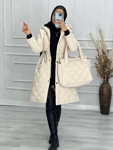 0514-کاپشن مزونی کیف‌دار کالیسا