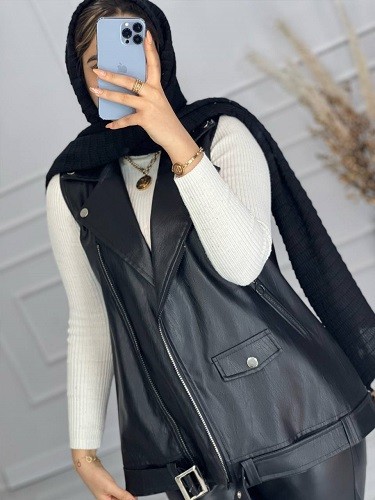 0516- وست چرم ژیوان