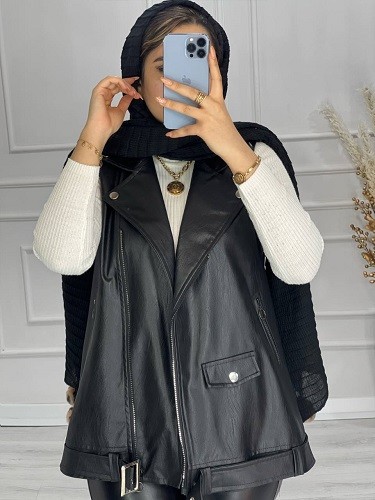 0516- وست چرم ژیوان