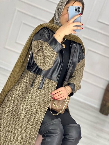 0526-پالتو چرم ریما میناز