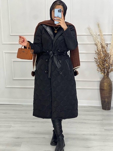 0484-کاپشن امبردی بلند دایان