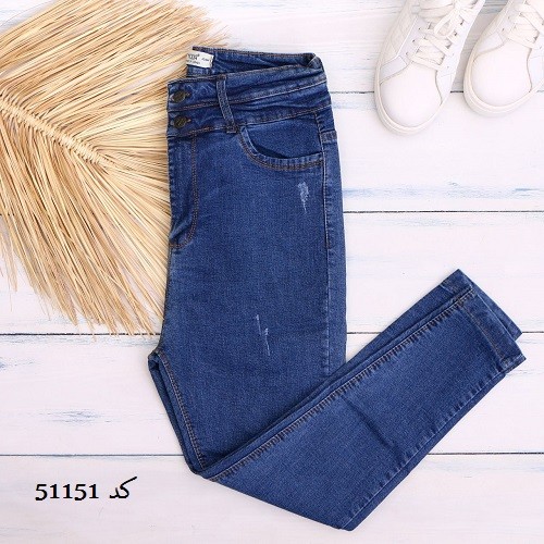 51151- جین اسکینی مودا دو دکمه