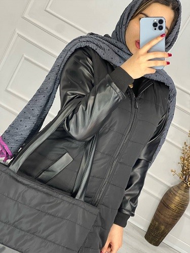 0488-ست کاپشن و کیف فریال