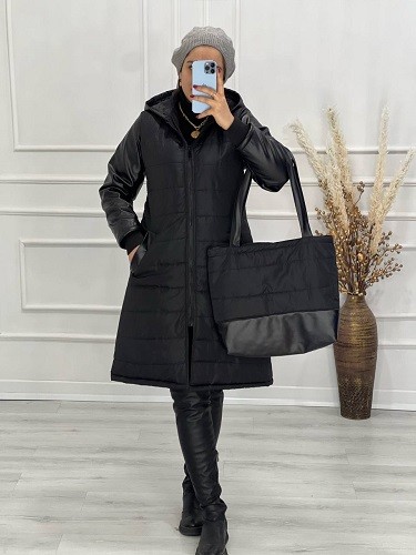 0488-ست کاپشن و کیف فریال