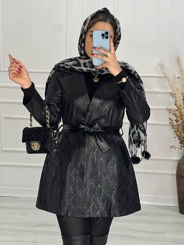 0547-پالتو سوییت چرم لاوین