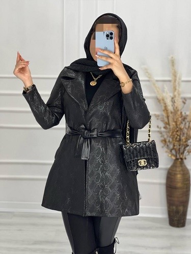 0547-پالتو سوییت چرم لاوین