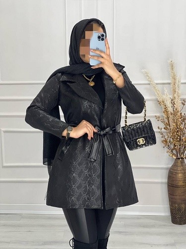 0547-پالتو سوییت چرم لاوین