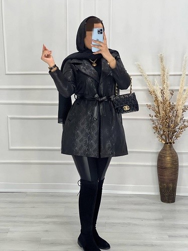 0547-پالتو سوییت چرم لاوین