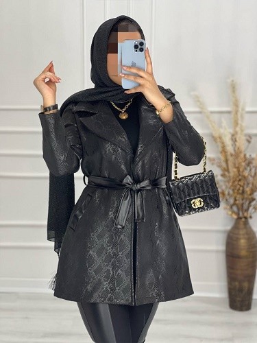 0547-پالتو سوییت چرم لاوین