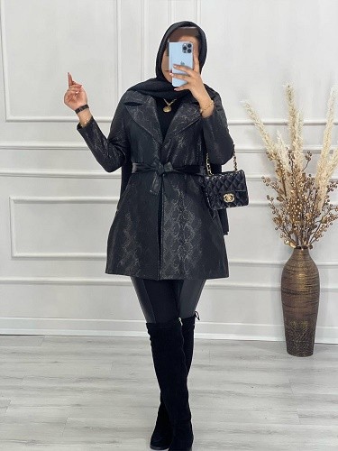 0547-پالتو سوییت چرم لاوین