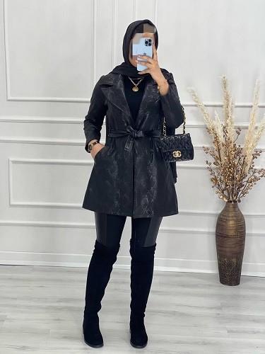 0547-پالتو سوییت چرم لاوین