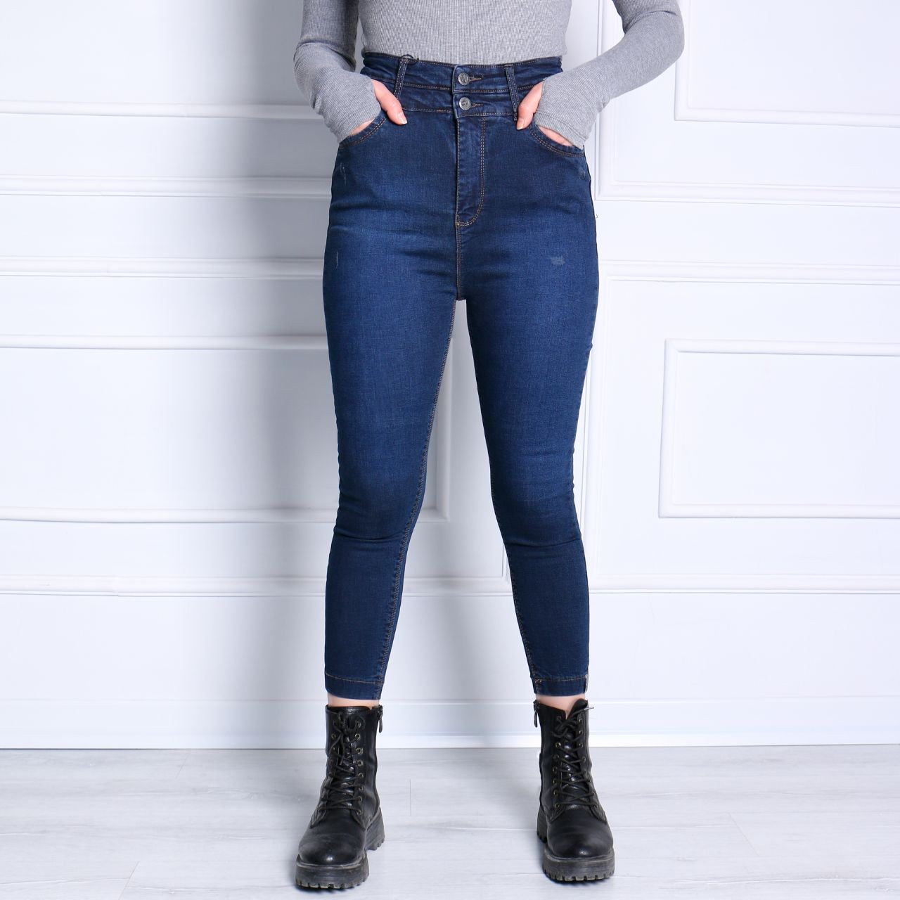 51152- جین اسکینی مودا دو دکمه