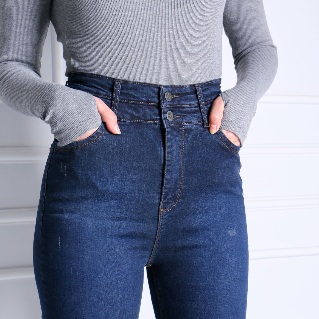 51152- جین اسکینی مودا دو دکمه