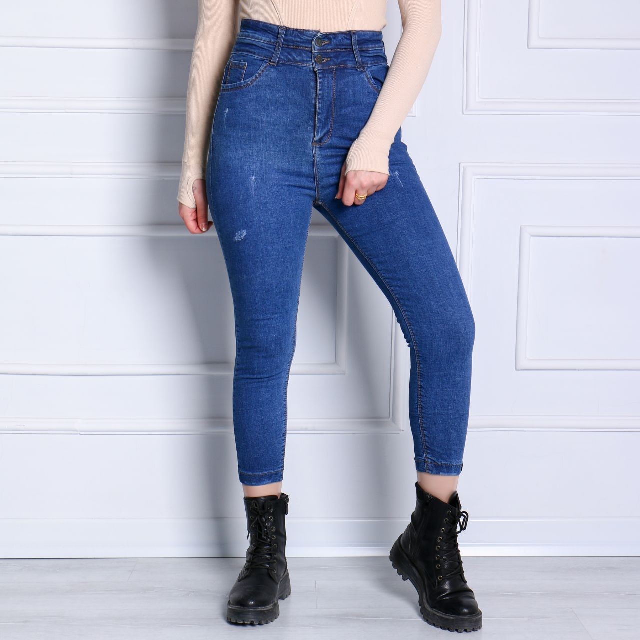 51151- جین اسکینی مودا دو دکمه