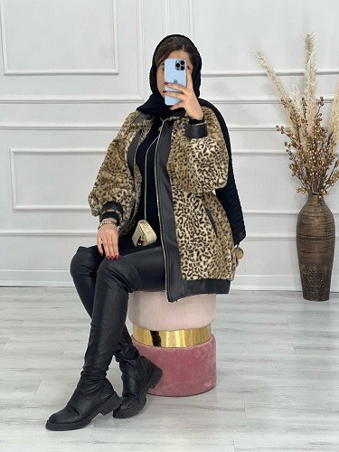 0551-پالتو پوست پلنگی