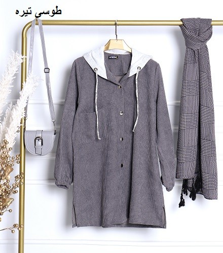 0561-مانتو جلو دکمه آلندا