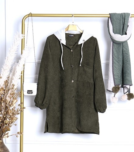 0561-مانتو جلو دکمه آلندا