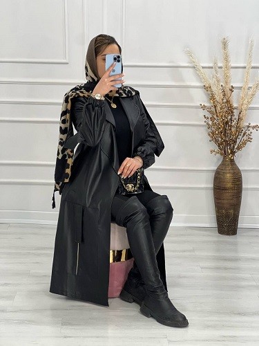 0569- پالتو چرم آستردار هیوا