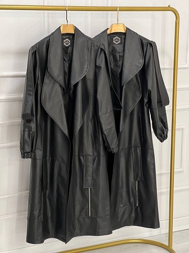 0569- پالتو چرم آستردار هیوا