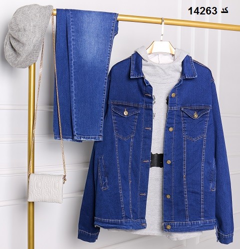 0576- کت جین کوتاه