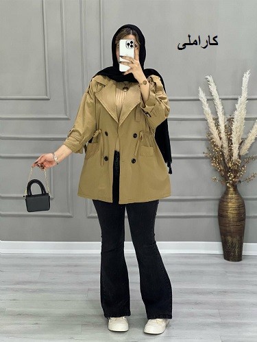 0664_ مانتو جلو بسته روشا