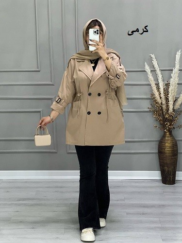 0664_ مانتو جلو بسته روشا