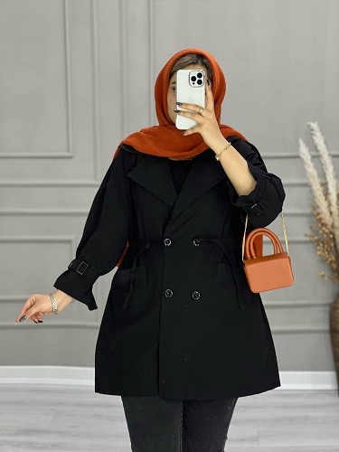 0664_ مانتو جلو بسته روشا