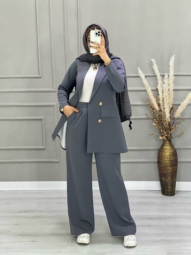 0672- کت شلوار مزونی سایدا