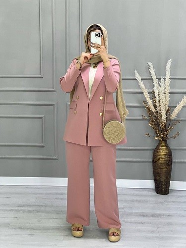 0672- کت شلوار مزونی سایدا