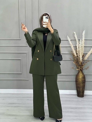 0672- کت شلوار مزونی سایدا