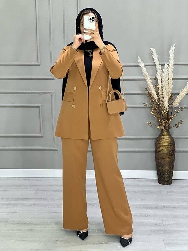 0672- کت شلوار مزونی سایدا