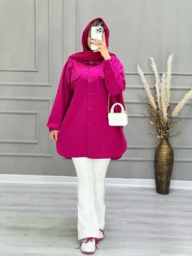 0681- مانتو لینن نیلان