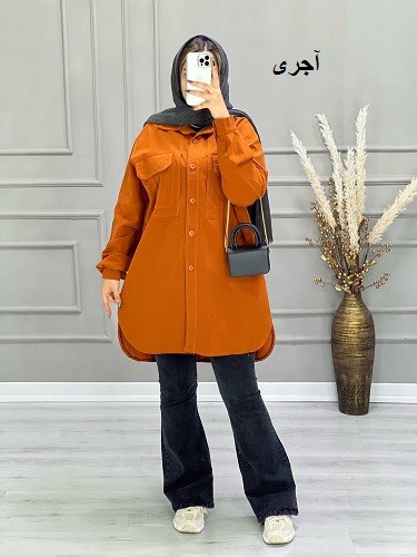 0681- مانتو لینن نیلان