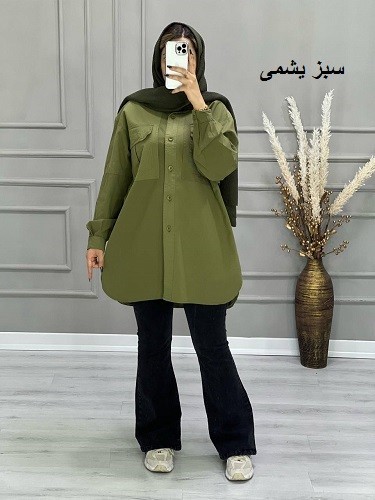 0681- مانتو لینن نیلان