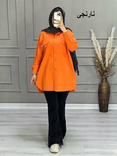 0681- مانتو لینن نیلان