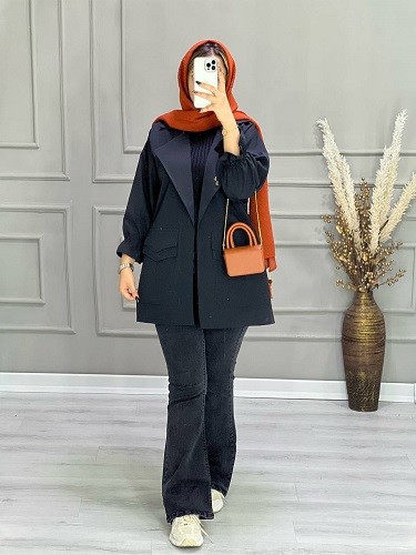 0683- مانتو آستین عروسکی دلبر