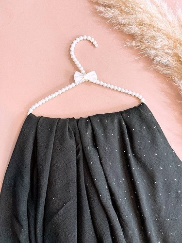 0077_روسری مشکی نگینی