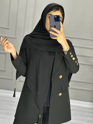 0077_روسری مشکی نگینی