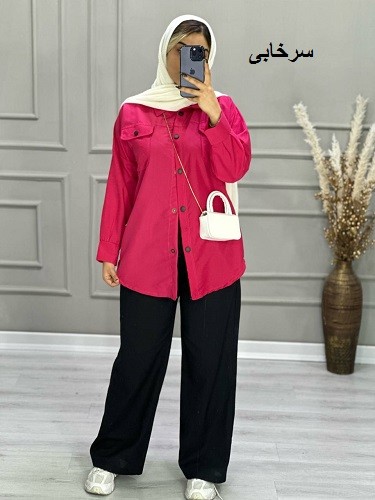 0694-مانتو شومیزی رنگی