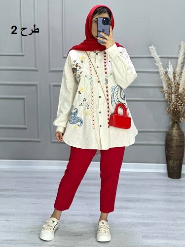 0696-مانتو لینن ترک