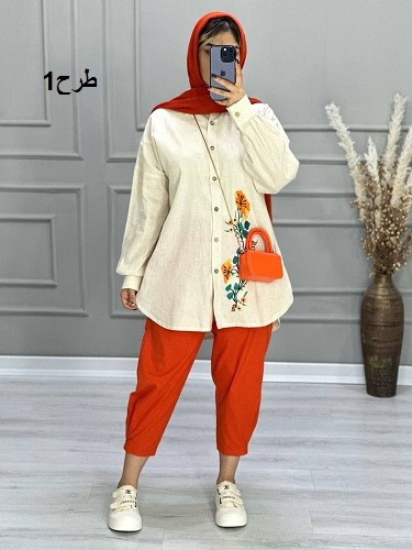 0696-مانتو لینن ترک