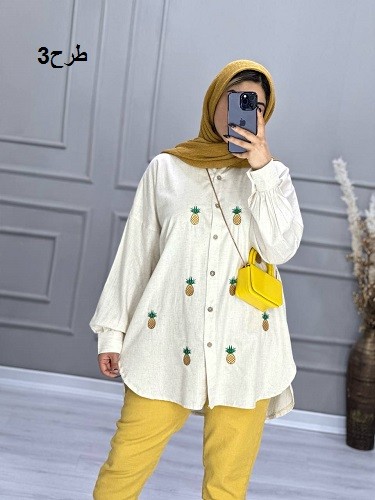 0696-مانتو لینن ترک